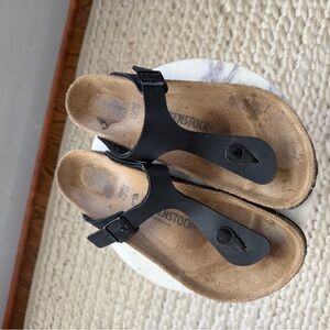 Birkenstock Women's Black Thong Sandals